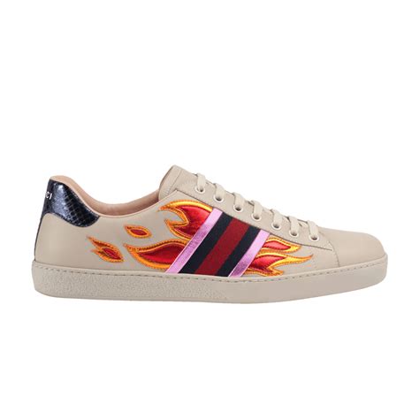 gucci ace low top flames|Gucci ace flames goat.